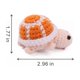 thumbnail image 2 of Figura de juguete caiyjhao Mini Tortuga de crochet (2 unidades) Naranja, 2 of 6