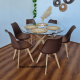 thumbnail image 5 of Comedor Elite Tulip - Beige - 6 Puestos - 120Cm, 5 of 6