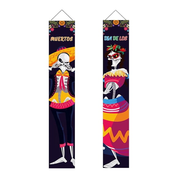 Pancartas De Halloween, Banderines Para Festivales, Letrero Decorativo Para Colgar En La Pared, Tela De Poliéster 300D