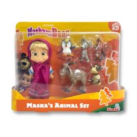 Toyng - Juguete Set Animales Masha 6 Figuras - Masha Y El Oso