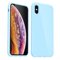 Funda De Silicona Svanove Para Iphone X/Xs 5.8 Pulgadas, Color Azul Claro