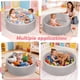 thumbnail image 2 of Piscina de Pelotas de Espuma SIUUHOVS 90 cm x 30 cm Gris Claro, 2 of 5