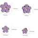 thumbnail image 4 of Cuatro clips de ventilación decorativos para salidas de aire de automóviles, diseño de apariencia de flores, dirección de conversión de 90 °, Ambientador de automóviles para mujeres y niñas, 4 of 4