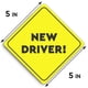 thumbnail image 2 of Cartel adhesivo para Car Assured Signs New Driver, paquete de 2, 2 of 7