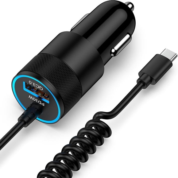 Cargador para auto FiveBox 30 W PD para iPhone 16e y 17e