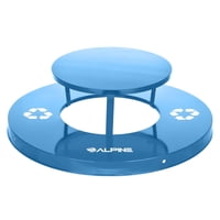 Alpine - Recipiente De Metal Para Residuos Metálicos Para Exteriores Con Tapa Rain Bonnet