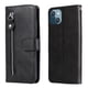 thumbnail image 5 of Funda con Cremallera para iPhone 13, Carcasa Cartera de Cuero PU con Soporte y Tarjetero, 5 of 6