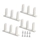 thumbnail image 2 of 4 Guías Inferiores Para Puertas Corredizas De Cocina, Revestimiento Interior, Armario, Guías De Suelo Para Puertas, Color Blanco, 2 of 5