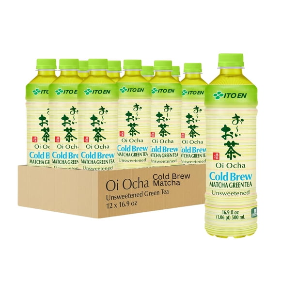 Té verde ITO EN Oi Ocha Matcha sin azúcar, 500 ml (paquete de 12)