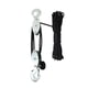 thumbnail image 3 of Polea De Cuerda Hoist De Trabajo Pesado Compacto Compacio De Trabajo Avergüenza De Cuerda De Cuerda De 15 M Cordida Negra De 3 Ruedas, 3 of 5