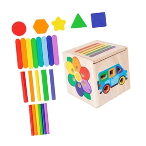 Magideal - Juguete Clasificador De Formas Y Colores, Juguete De Combinación Para Coordinación Mano-Ojo, Regalos, Caja De Combinación Para Clasificar Formas, Niño