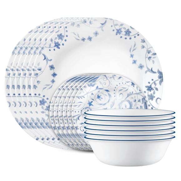 Juego de vajilla Corelle Vitrelle 18 piezas Service para 6