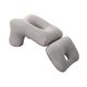 thumbnail image 4 of Almohada Para Siesta, Cojín Portátil, Almohada Lumbar, Almohada De Espuma Viscoelástica Cómoda, Gris, 4 of 5