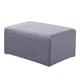 thumbnail image 5 of Stretch Ottoman Puf Cover Reposapiés Taburete Slipcover Protector a Gris, 5 of 5