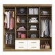 thumbnail image 3 of Clóset Las Vegas 8 Puertas 4 Cajones Exteriores Mdf Nuez - Beige, 3 of 7