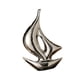thumbnail image 2 of Decoración De Barco De Vela, Obra De Arte, Estatua De Barco De Vela Para Escritorio De Entrada, Sala De Estar, Plateado, 2 of 3