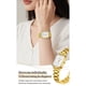 thumbnail image 5 of Explojoy Reloj de Cuarzo de Lujo para Mujer – Esfera Cuadrada Impermeable, Función de Calendario, Correa de Cuero O Acero de Moda, 5 of 11