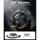 thumbnail image 4 of Soporte ajustable para teléfono móvil en el salpicadero - Diseño con muelle, giratorio 360°, compatible con iPhone 16/15/14/13/12 Pro Max, Samsung y otros dispositivos Android-Negro, 4 of 7