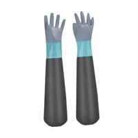 Magideal - Guantes De Manga Larga Guantes De Jardín Impermeables Guantes De Estanque Resistentes Al Desgaste Guantes Largos De Goma Para Limpieza De Pesca Indust