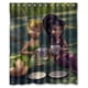 thumbnail image 1 of Cortina de ducha con diseño de anime de Campanillas en el café, juego de cortinas de baño con ganchos, tamaño 60 x 72 pulgadas, 1 of 3