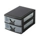 thumbnail image 2 of Cajón De Almacenamiento De Sobremesa Organizador De Escritorio Decorativo Para Tocador De Baño 2 Capas Marrón, 2 of 3