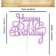 thumbnail image 3 of Decoración para tartas EONNCNT con purpurina morada para feliz cumpleaños, 3 of 7