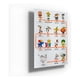 thumbnail image 1 of Cartel Metálico Mascotas Mundial Fútbol Blanco, 1 of 2
