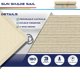 thumbnail image 3 of Toldo de Sombra Windscreen4less 3 x 4,3 m Beige con Protección UV, 3 of 8