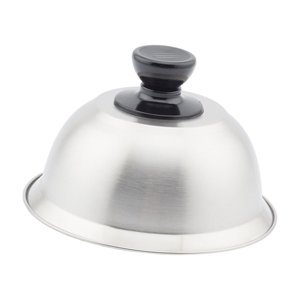 Magideal - Cubierta Para Sartén, Cúpula Para Derretir Queso, Cubierta Universal Para Hamburguesas De Acero Inoxidable, Tapa Para Olla Para Hamburguesas, Parrilla