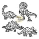 thumbnail image 2 of Cuadro dinosaurios infantil en MDF, 2 of 3