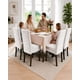 thumbnail image 5 of Juego De 6 Fundas Para Sillas De Comedor Ajustables Texturizadas, 5 of 6