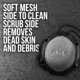 thumbnail image 3 of Esponja exfoliante de ducha AXE de 2 caras, gris, de malla, 3 of 7