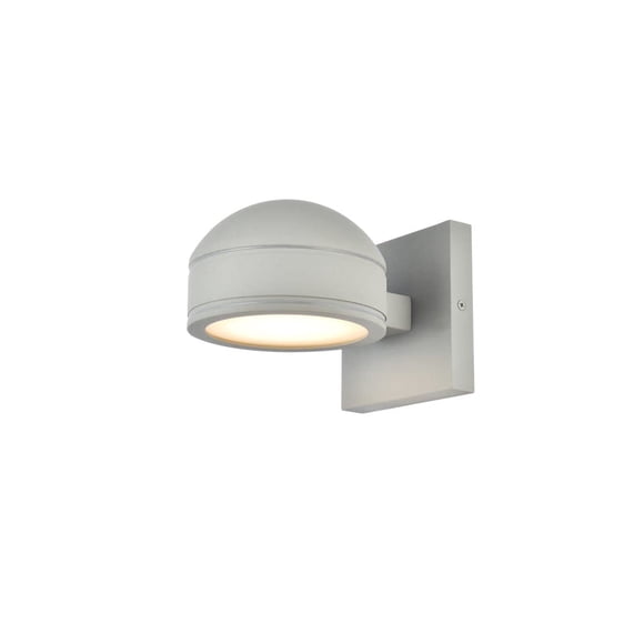 Aplique de Pared Exterior Living District Raine LED Plata 8W