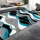 thumbnail image 1 of Alfombra Decorativa 3d T.f.i Diseño Moderno 240 M 200 M 3d Azul Claro, 1 of 3