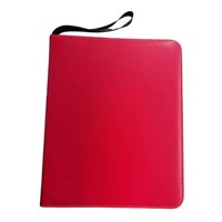 Bothyi - Carpeta De Transporte Para Tarjetas Coleccionables, Fundas Protectoras Para Tarjetas, Libros Portátiles, Color Rojo