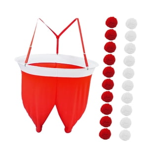 Magideal - Juego De Navidad Con Pantalones De Papá Noel, Juego De Lanzamiento De Bolas De Nieve, Actividad De Fiesta, Juego De Lanzamiento De Poliéster Para Niño