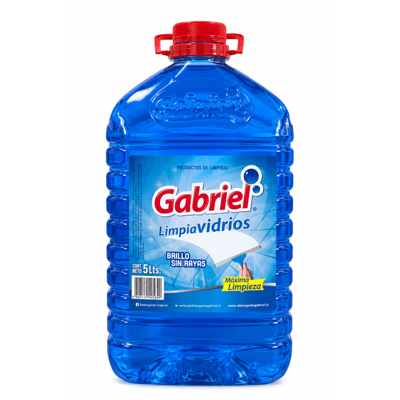 Limpiavidrios Gabriel Brillo Sin Rayas 5 L