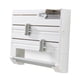 thumbnail image 4 of 6 en 1 Dispensador de láminas de estante de pared multifuncional Dispensador resistente Simple Simple Showing Paper Suppil Stapting para hogar para el, 4 of 5
