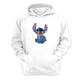 thumbnail image 1 of Polerón Canguro Extraterrestre Azul Blanco Talla L Unisex, 1 of 3