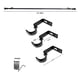 thumbnail image 4 of Set Simple De Barra para Cortina Extensible 170-320 Cm De Metal Diámetro 16/19 Mm Soporte De Muro Terminal Cónico Color Negro, 4 of 4