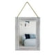 thumbnail image 1 of Espejo decorativo de pared EMAISON de madera rústica, 30 x 40 cm, color gris, 1 of 3