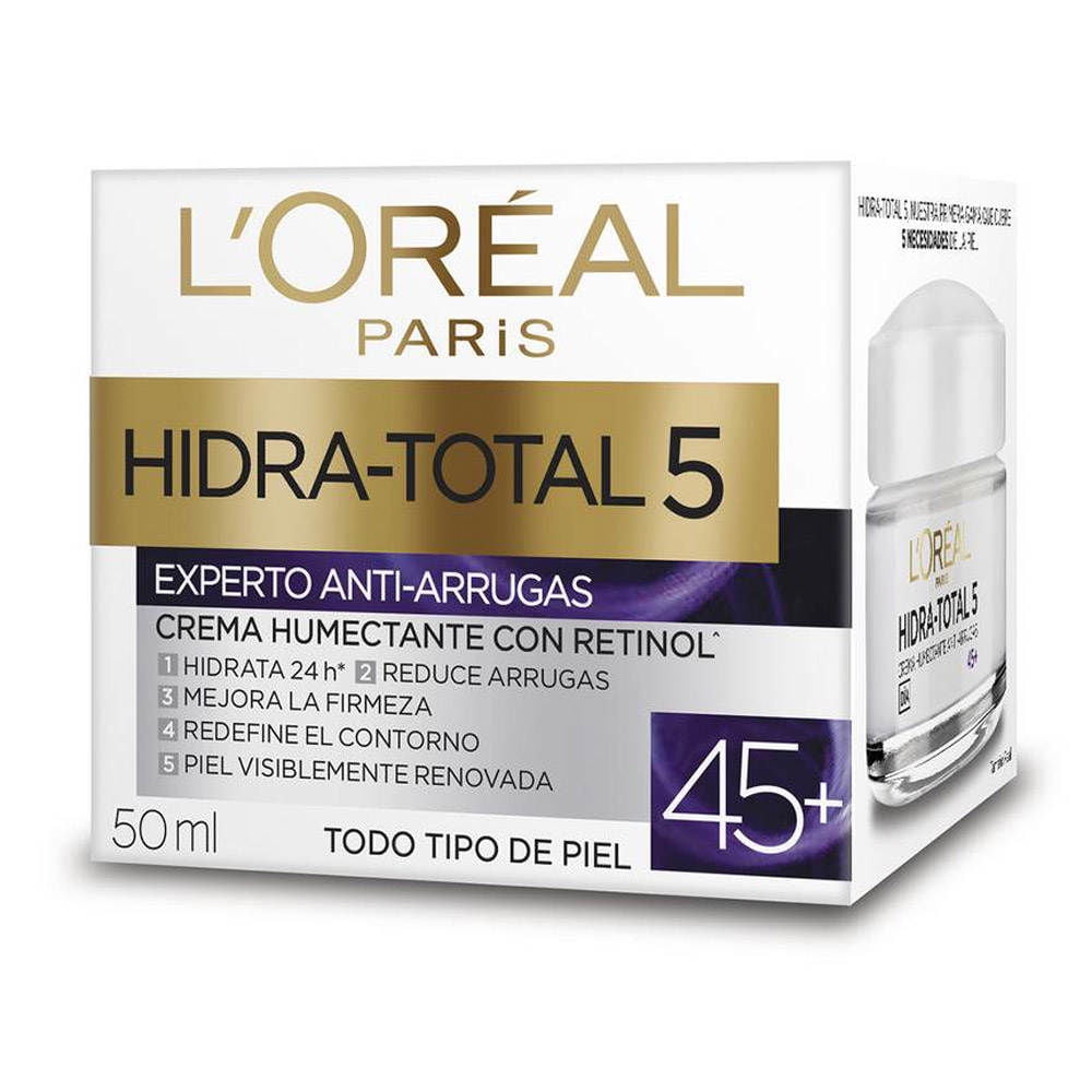 Crema Facial Hidra-total 5 Todo Tipo De Piel +45. 50 ml L'oréal Dermo Expertise