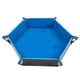 thumbnail image 4 of Bandeja De Dados Caja De Almacenamiento De Cuero Plegable Soporte De Almacenamiento De Escritorio Azul, 4 of 5