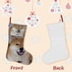 thumbnail image 3 of Shiba Inu Tema: Calcetines de Navidad, fino lino blanco para colgar en escaleras y chimenea, decoración navideña para el hogar, regalo de Navidad.54cm×38cm, 3 of 5