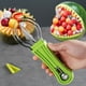 thumbnail image 1 of Effortlessly Carve and Scoop Fruits with our 3-Piece Stainless Steel Set - Includes Reusable Watermelon Spoon, Creative Carving Knife, and Fruit Peeler - Perfect for Your Kitchen Needs!, 1 of 4