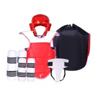 Magideal - Equipo De Karate Sparring Equipo De Boxeo Protectores De Brazos Y Piernas Engrosados Ajustables Con Bolsa De Almacenamiento Para Kickboxing Muay T Sg