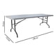 thumbnail image 3 of Mesa Plegable Blanca 180 cm, 3 of 4