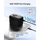 thumbnail image 3 of Adaptador de viaje universal MOMAX GaN de 100 W con 2 AC y 4 USB, 3 of 7