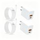 thumbnail image 1 of Kit de Carga REKNA 30W (2 unidades) USB‑A/USB‑C + Cable, 1 of 7