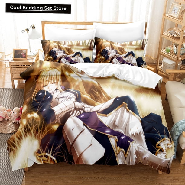 New Fate/stay night Unlimited Blade Works Bedding Sets Duvet Cover Set With Pillowcase Twin Full Bedclothes Bed Linen Bed Sheets